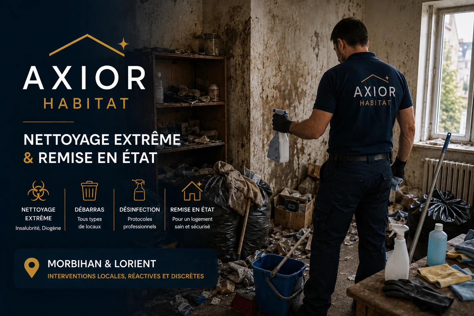 Intervention AXIOR HABITAT dans un logement très encombré